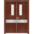 Hospital solid composite interior internal double door wood